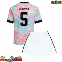 Camisa de Futebol Bélgica Maxim De Cuyper #5 Equipamento Secundário Infantil Mundo 2026 Manga Curta (+ Calças curtas)